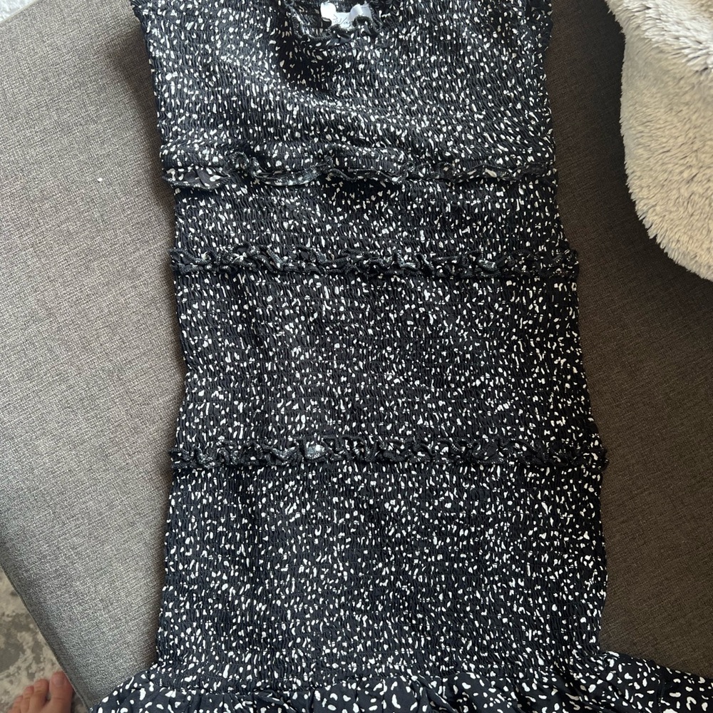 Revamped Monochrome Textured Dress